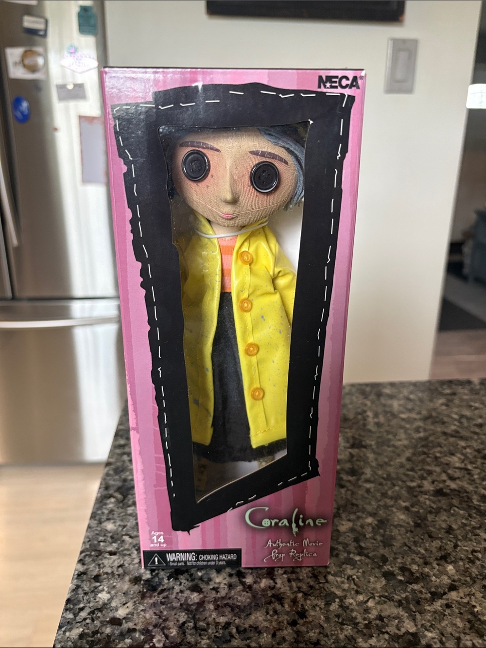 NECA Coraline Doll in Yellow Raincoat - Kids Toy